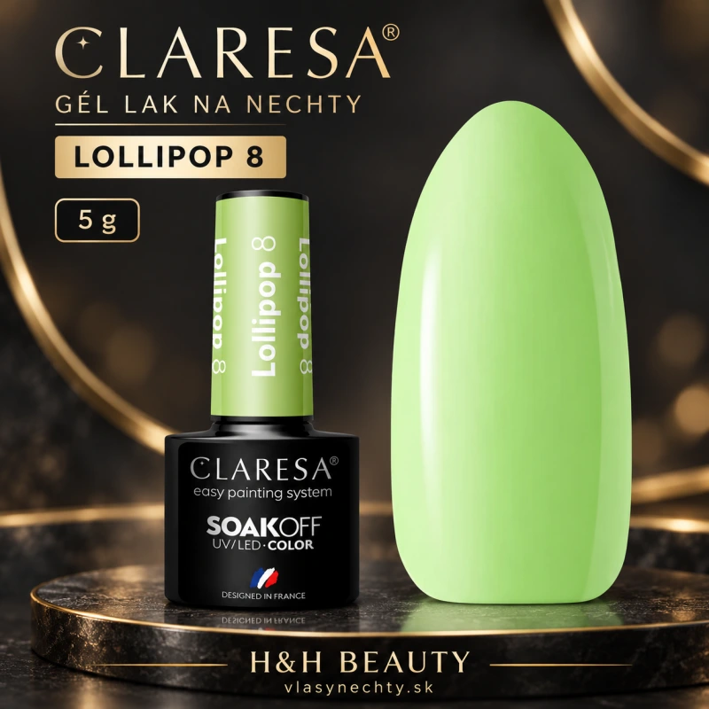 CLARESA GÉL LAK NA NECHTY LOLLIPOP 8 - 5g