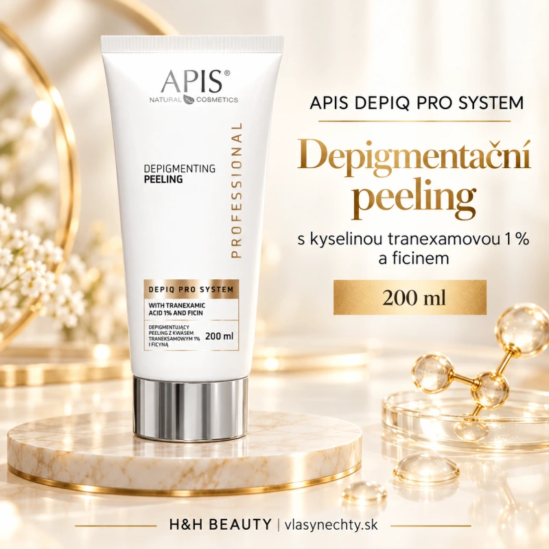 APIS DEPIQ PRO SYSTEM Depigmentačný peeling s kyselinou tranexamovou 1 % a ficínom 200 ml