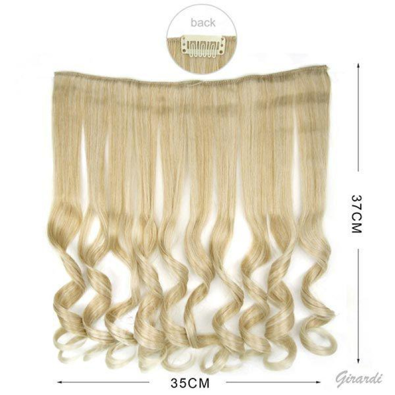 Girardi Clip in vlasy vlnité, 5 klipov extra, farba 1003