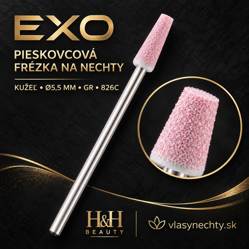 EXO PIESKOVCOVÁ FRÉZKA NA NECHTY – KUŽEĽ Ø5,5MM GR/826C