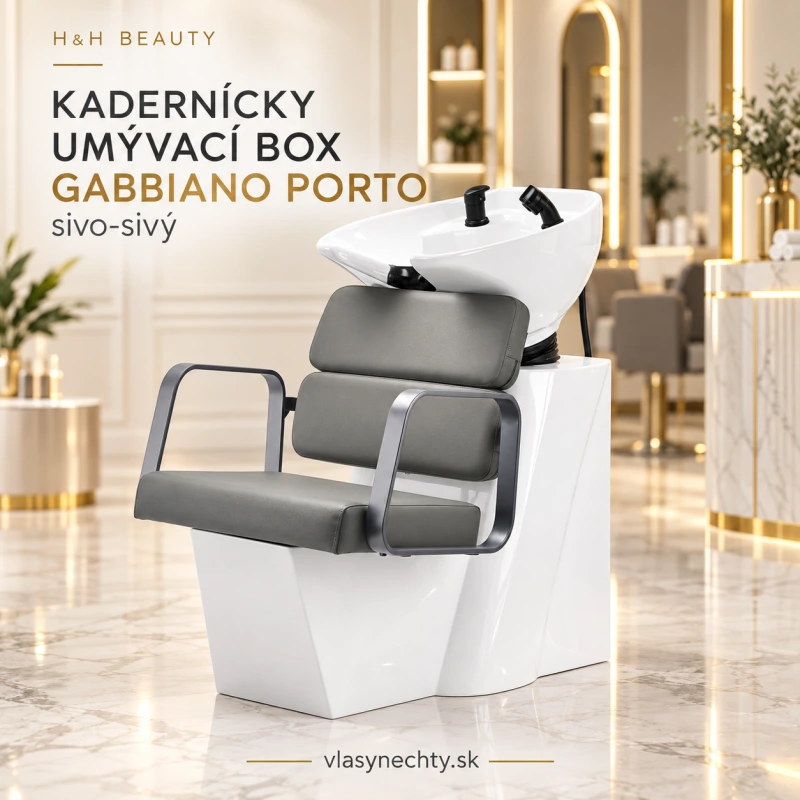 KADERNÍCKY UMÝVACÍ BOX GABBIANO Porto šedá šedá