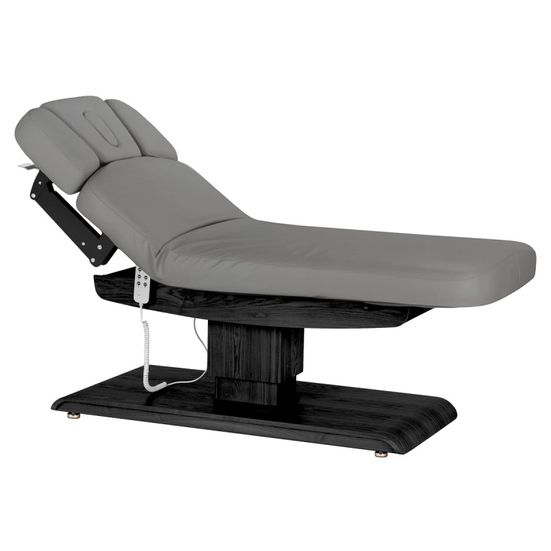 KOZMETICKÉ SPA LEHÁTKO Sillon Relax SPA, sivé s čiernou základňou 1
