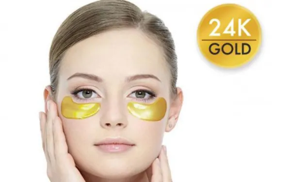 AIA Gold&BEAUTY Zlatá kolagénová maska s 24 karátovým zlatom - očné vačky