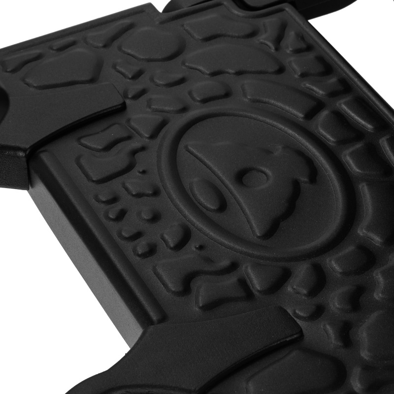 Barberské kreslo Gabbiano Niccolo čierny s čiernou základňou 13