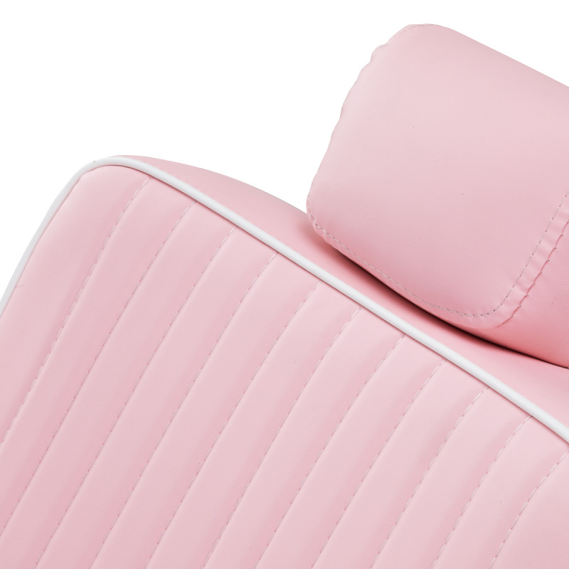 BARBERSKÉ KRESLO GABBIANO VISIONERIO ružové, chrómový rám 13