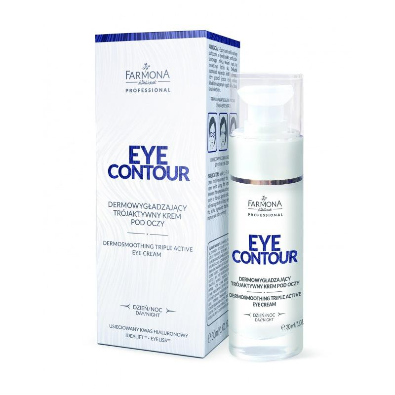 FARMONA EYE CONTOUR Dermálne vyhladzujúci trojaktívny očný krém 30ml 1