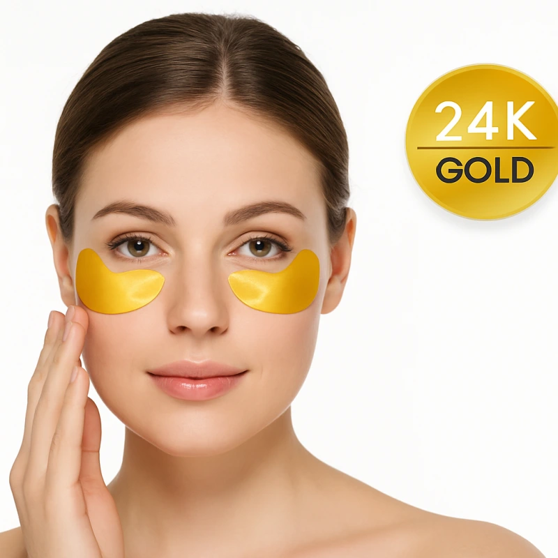 GOLD & BEAUTY ZLATÉ HYDROGELOVÉ OČNÉ MASKY S KOLAGÉNOM A 24K ZLATOM