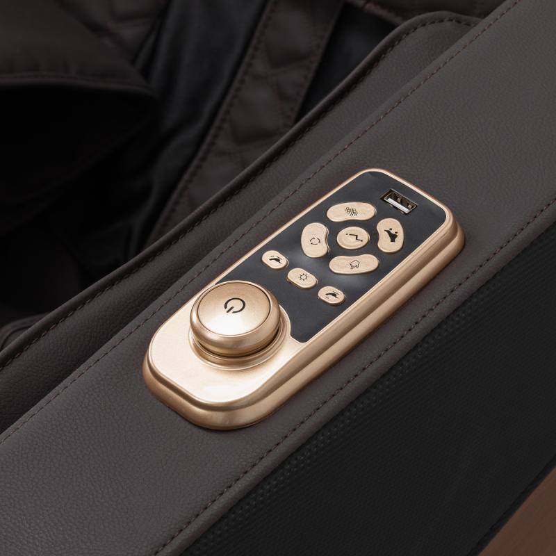 Masážne kreslo Sakura Classic 306A Drevená koža 6