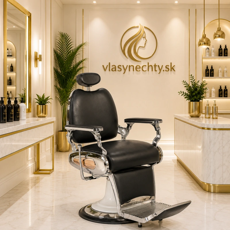 BARBERSKÉ KRESLO GABBIANO MOTO STYLE ČIERNE