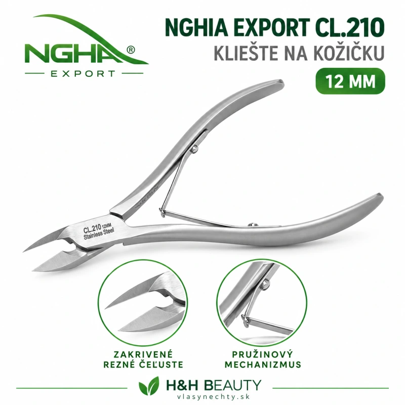 NGHIA EXPORT kliešte na kožičku CL.210 12mm