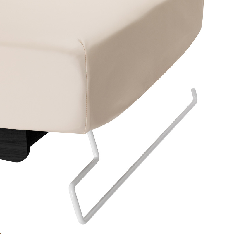 Leżanka SPA Sillon Siesta kremowa z czarną podstawą 16