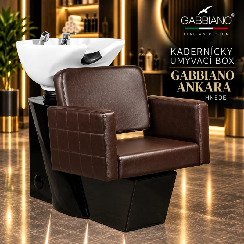 KADERNÍCKY UMÝVACÍ BOX GABBIANO ANKARA HNEDÉ