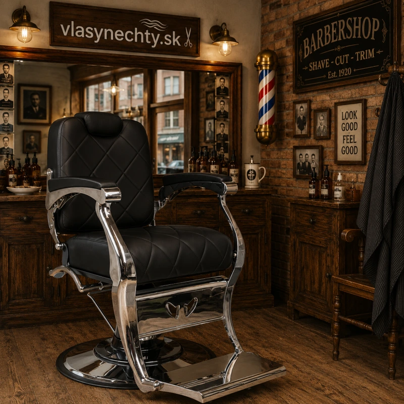 BARBERSKE KRESLO GABBIANO DARIO ČIERNE