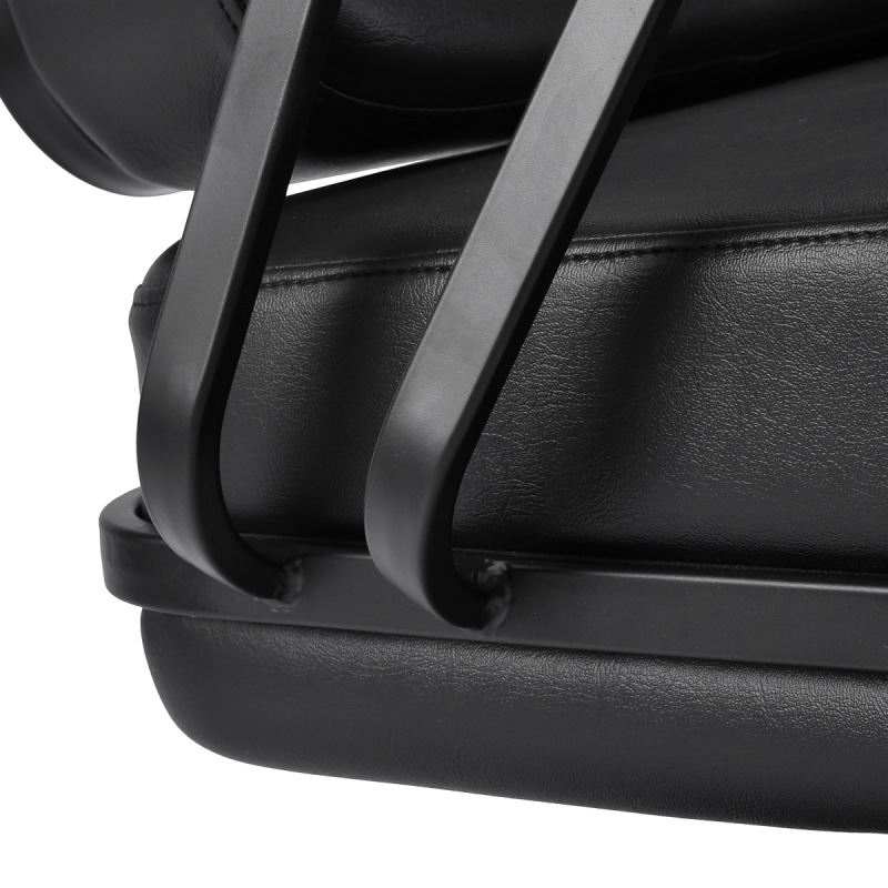 Kadernícka stolička Gabbiano Madrid, čierna s čiernou základňou 5