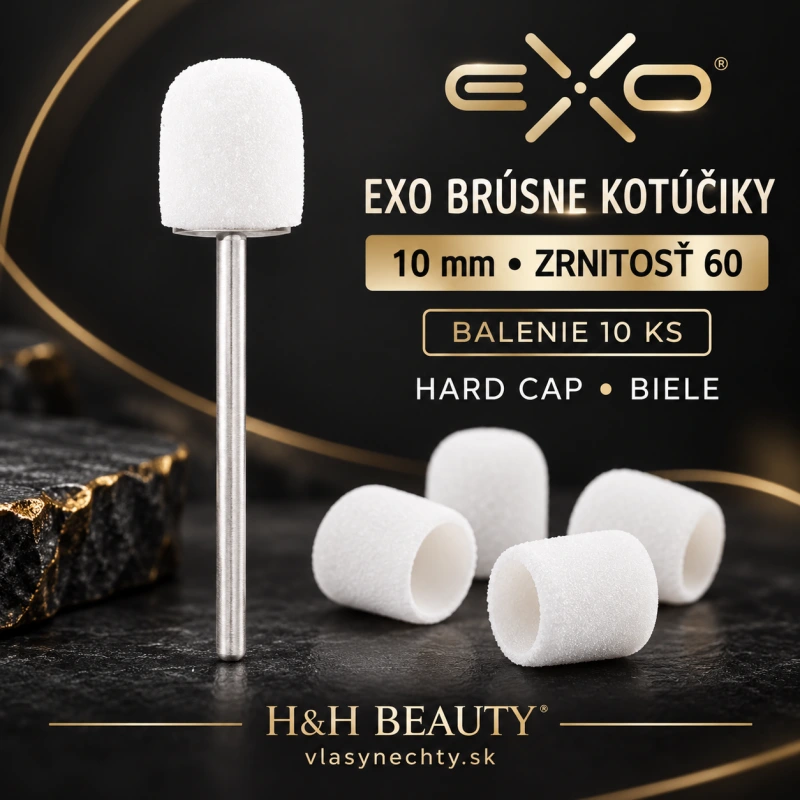 EXO BRÚSNE KOTÚČIKY 10mm/60 10 KS. HARD CAP BIELE