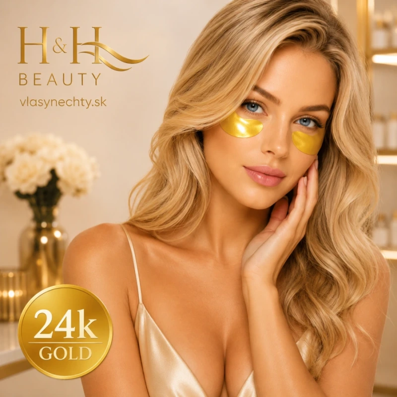 GOLD & BEAUTY ZLATÉ HYDROGELOVÉ OČNÉ MASKY S KOLAGÉNOM A 24K ZLATOM 5