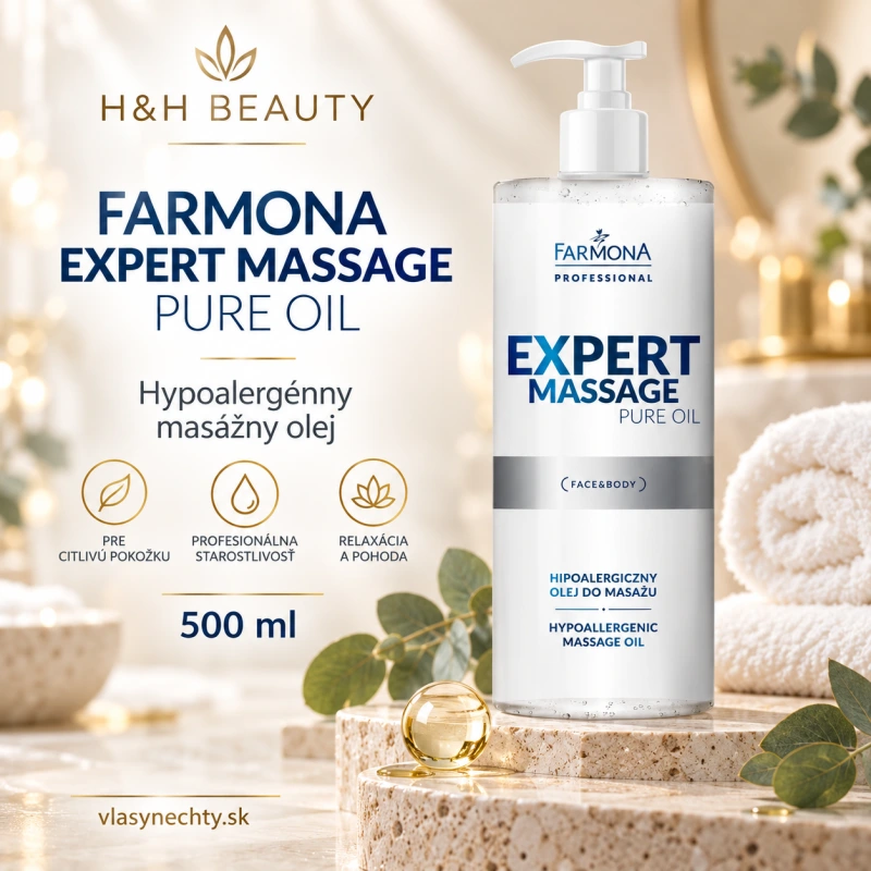 FARMONA MASÁŽNY OLEJ EXPERT MASSAGE PURE OIL 500 ML