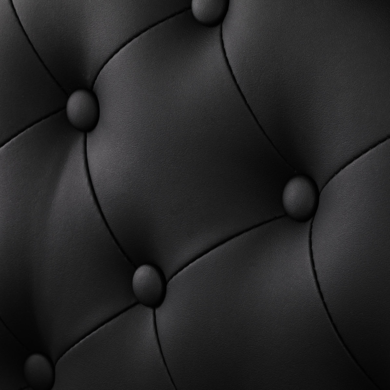 Barberské kreslo Gabbiano Niccolo čierny s čiernou základňou 11