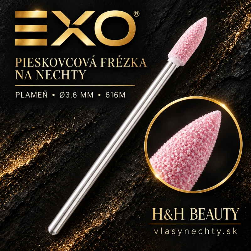 EXO PIESKOVCOVÁ FRÉZKA NA NECHTY PLAMEŇ Ø3,6MM /616M