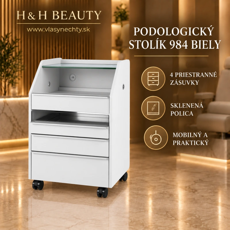 Podologický stolík 984 biely