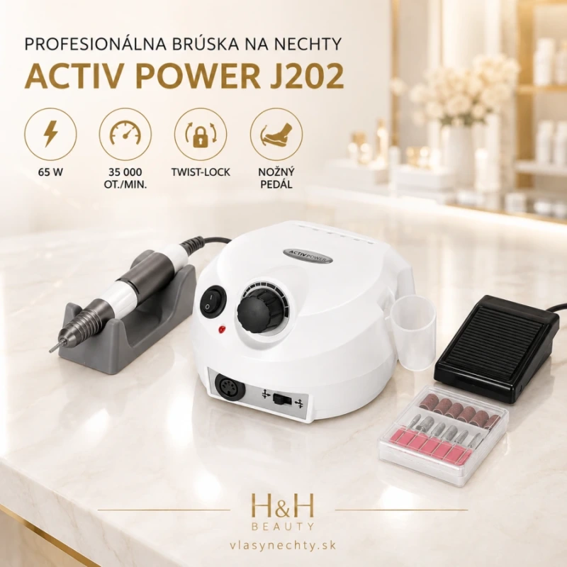 BRÚSKA NA NECHTY ACTIV POWER J202 – 65W BIELA 8