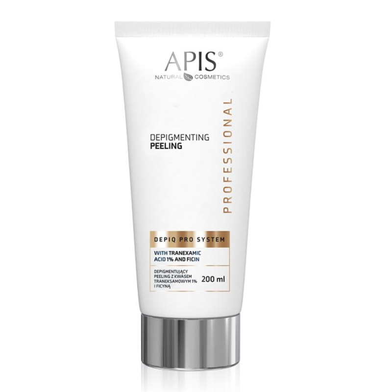 APIS DEPIQ PRO SYSTEM Depigmentačný peeling s kyselinou tranexamovou 1 % a ficínom 200 ml 1
