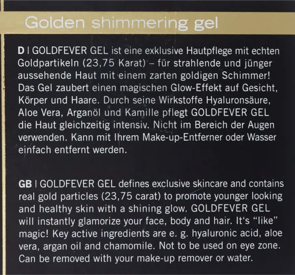 Egypt-Wonder GOLDFEVER GEL-krém 50ml 23.75 k 4