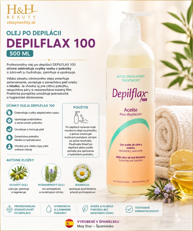 OLEJ PO DEPILÁCII DEPILFLAX 500 ml 2