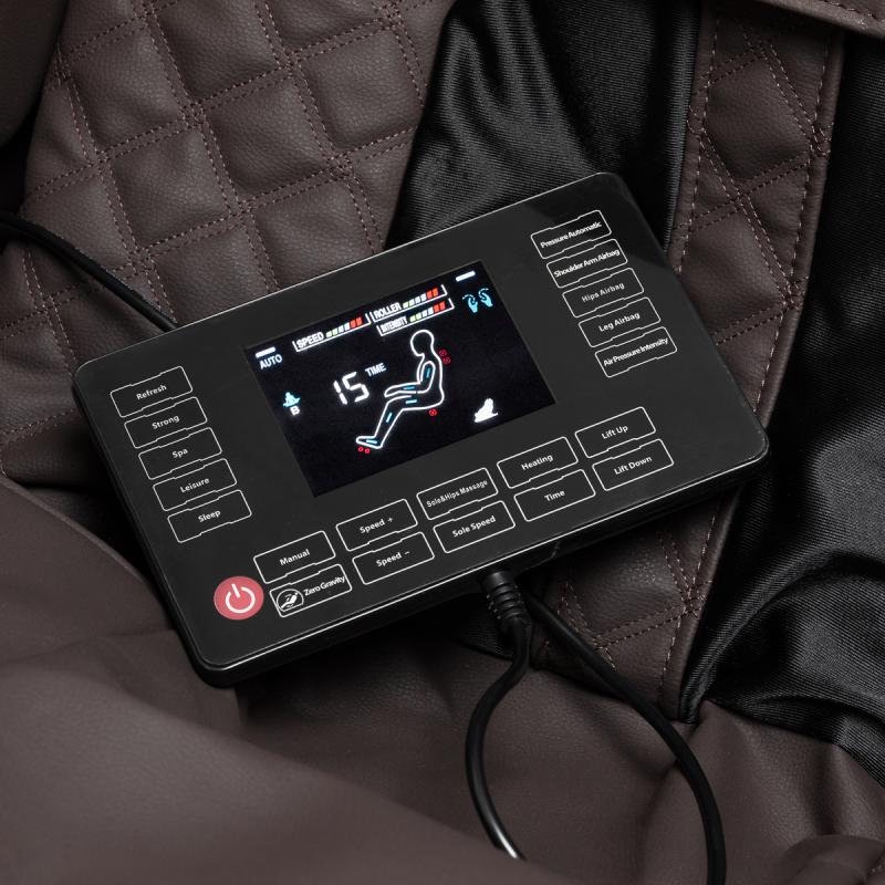 Masážne kreslo Sakura Classic 306A Drevená koža 8