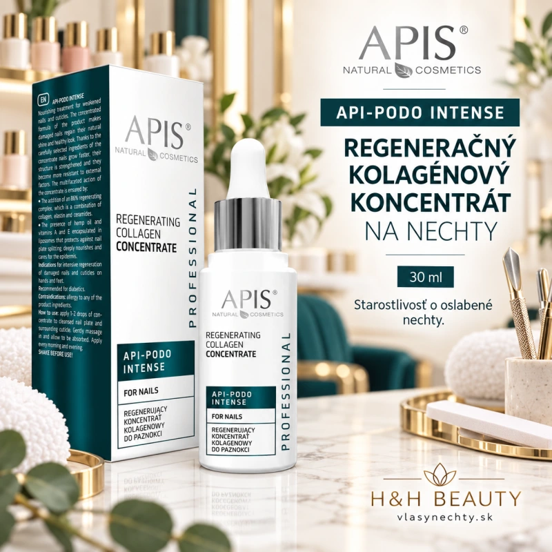 Regeneračný kolagénový koncentrát na nechty Apis Api-Podo Intense 30 ml