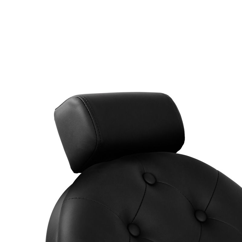 Barberské kreslo Gabbiano Niccolo čierny s čiernou základňou 14