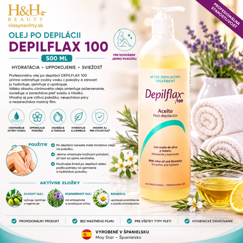 OLEJ PO DEPILÁCII DEPILFLAX 500 ml