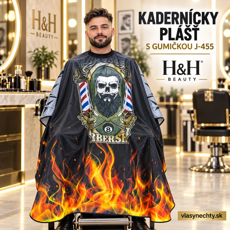 Kadernícky plášť s gumičkou J-455