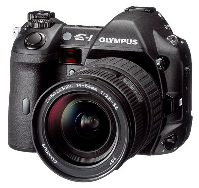 Olympus E-System set – E-1 + objektív + blesk + príslušenstvo