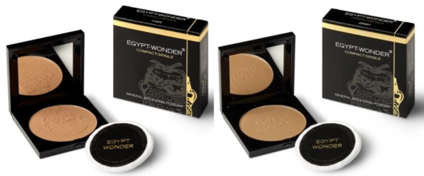 Egypt-Wonder púder Kompaktný Matt + leský púder1+1 kus -egyptská hlinka