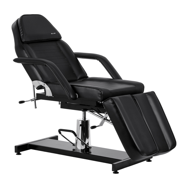 Hydraulické kozmetické kreslo na pedikúru Sillon 210 s kolískom a deliteľnou opierkou na n