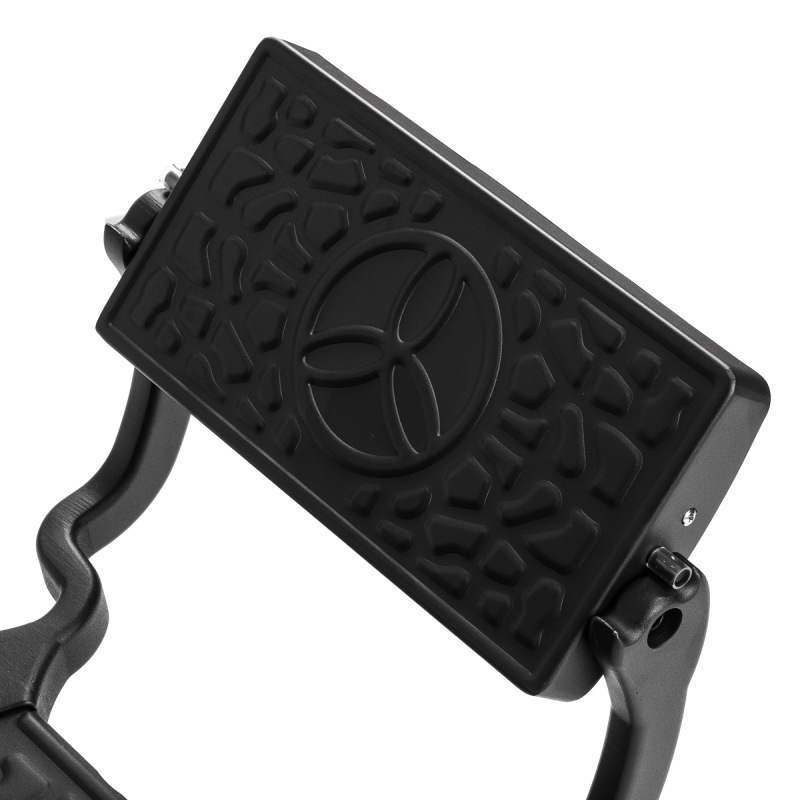 Barberské kreslo Gabbiano Niccolo čierny s čiernou základňou 6