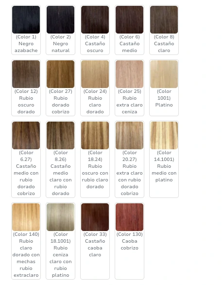 SANGRA HAIR TWENTY 110 – Prírodné clip-in vlasy, 50 cm celková dĺžka, 4 kusy 1