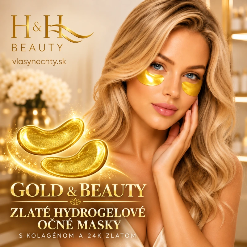 GOLD & BEAUTY ZLATÉ HYDROGELOVÉ OČNÉ MASKY S KOLAGÉNOM A 24K ZLATOM