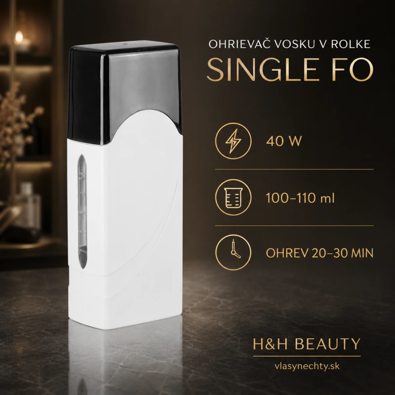 OHRIEVAČ DEPILAČNÉHO VOSKU V ROLKE SINGLE FO 40W BIELA