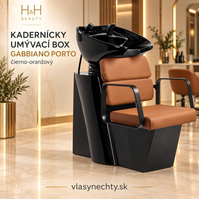 KADERNÍCKY UMÝVACÍ BOX GABBIANO Porto čierna oranžová