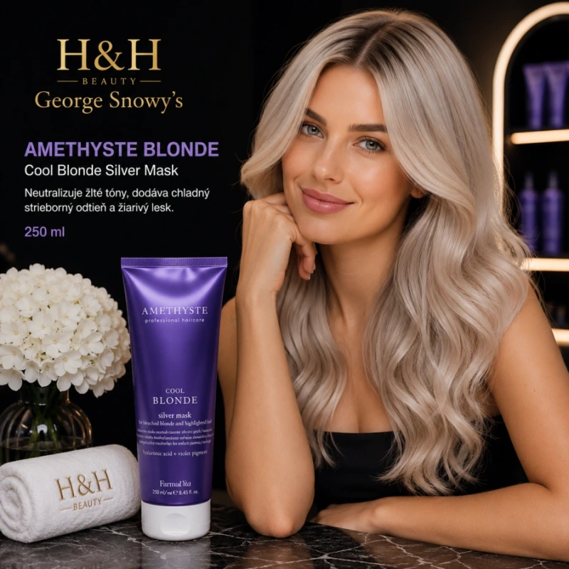 Farmavita AMETHYSTE BLONDE Cool Blonde Silver Mask 250ml 2