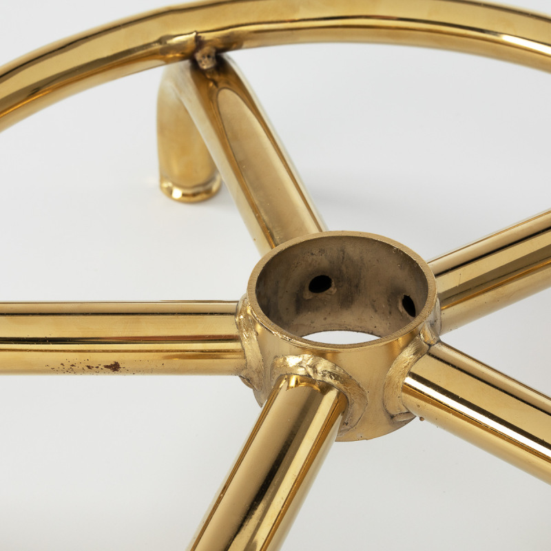 Taboret kosmetyczny 6001-G złoto - czarny 2 gat 5