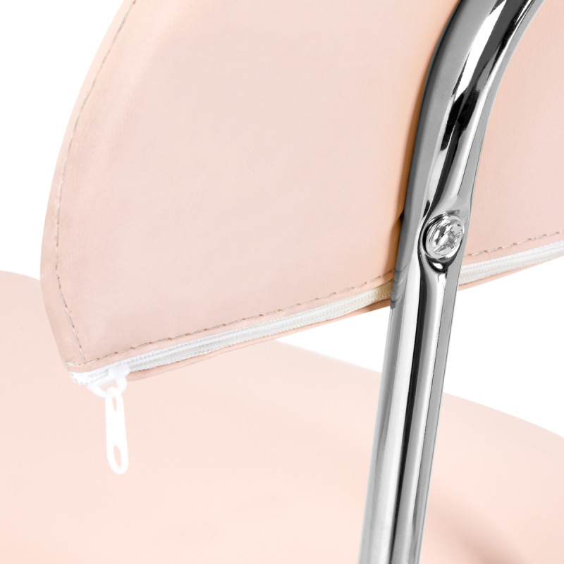 Taboret kosmetyczny 6001 różowy 4
