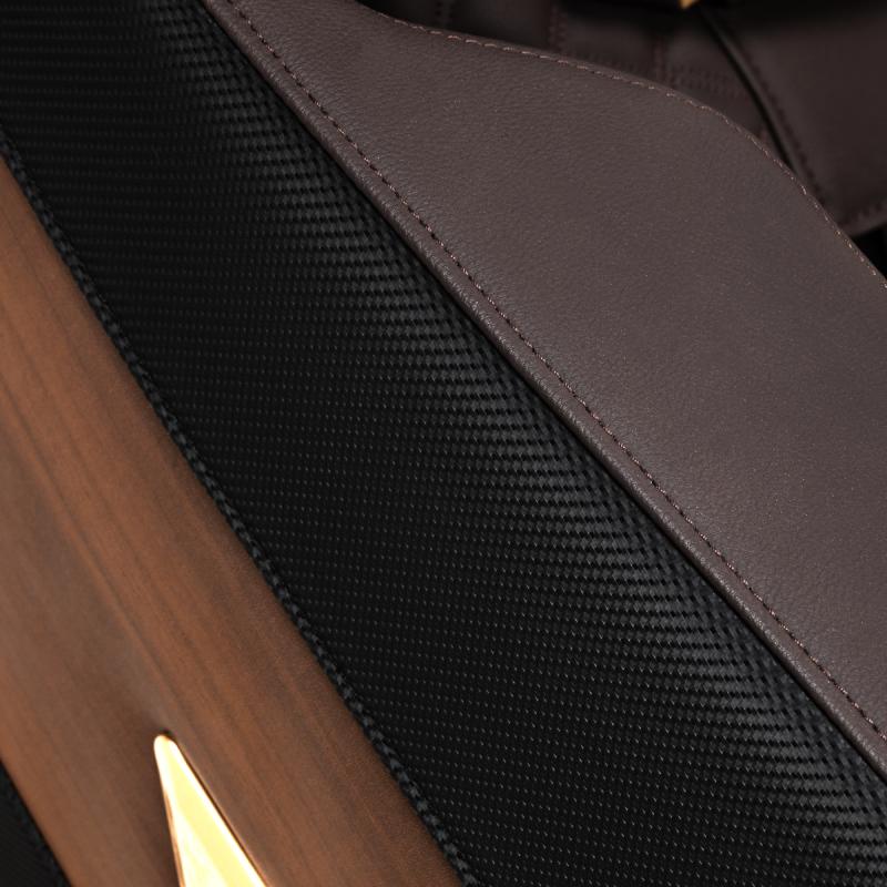 Masážne kreslo Sakura Classic 306A Drevená koža 12