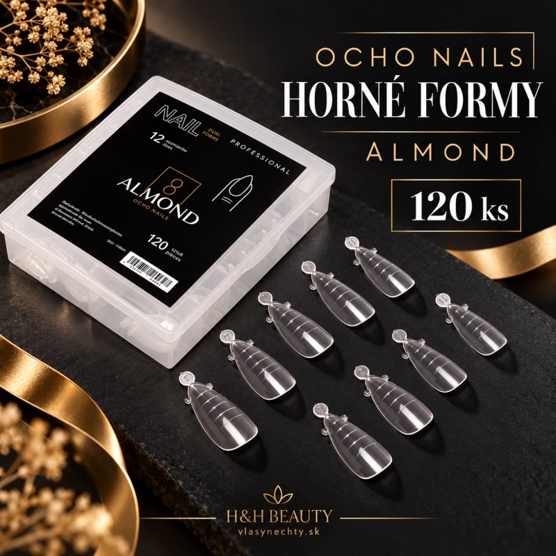 OCHO NAILS horné formy almond 120 ks.