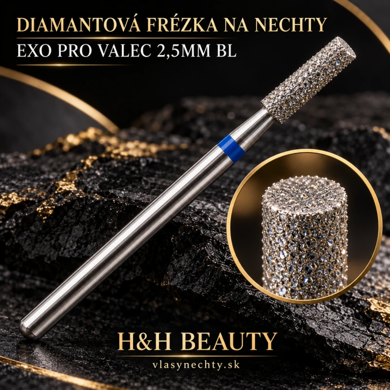 DIAMANTOVÁ FRÉZKA NA NECHTY EXO PRO VALEC 2,5MM BL