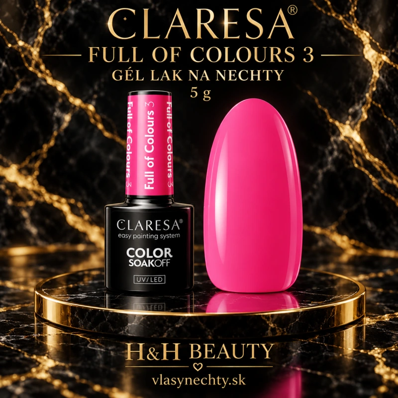 Gél lak na nechty CLARESA full of colours 3 -5g