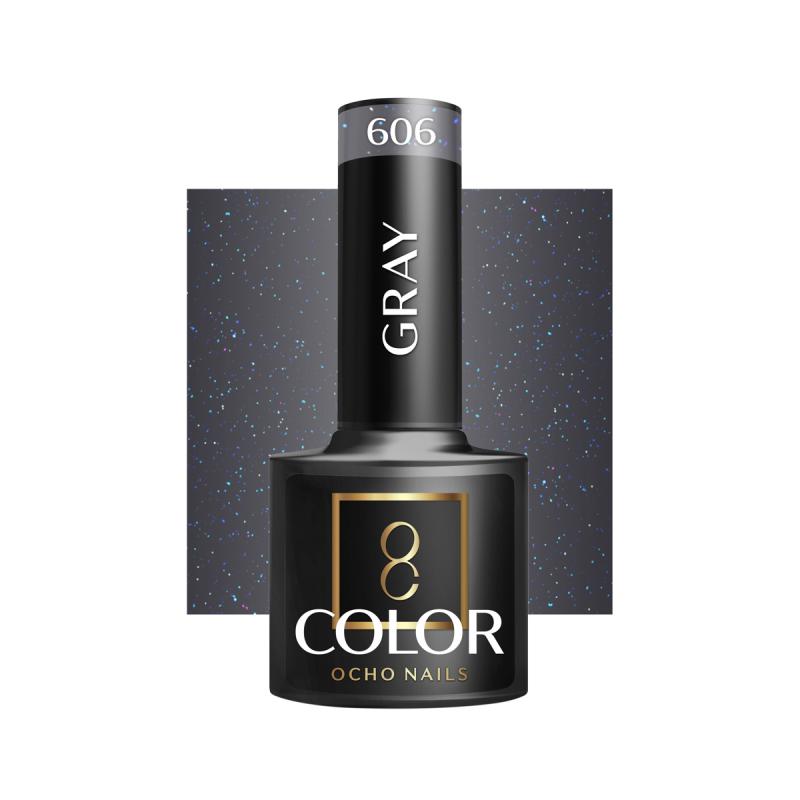 OCHO NAILS HYBRIDNÝ LAK NA NECHTY gray 606 -5 g