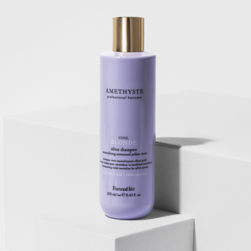 Farmavita AMETHYSTE BLONDE Cool Blonde Silver Shampoo 250ml 1